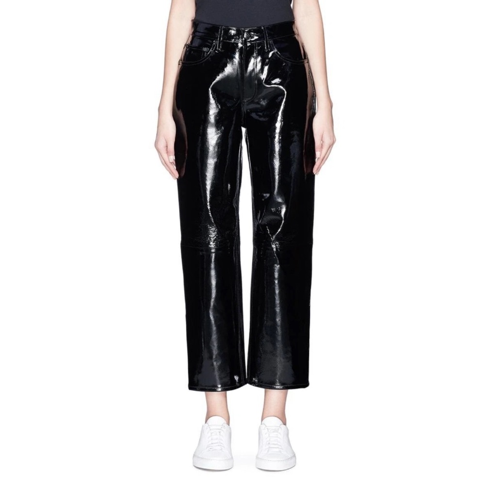 💙💖 Rag & Bone Glossy Black Patent‎ Leather Pants